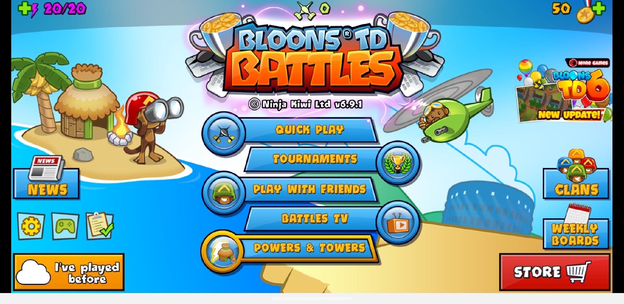 bloons td battles mod apk download