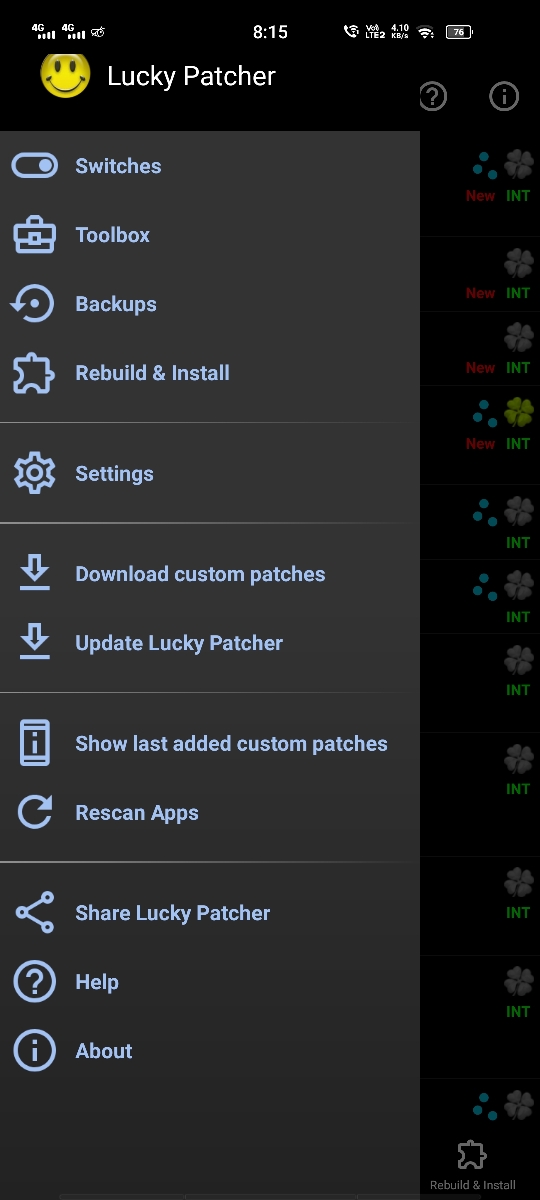 Мод installer. Lucky Patcher. Какие настройки Lucky Patcher для взлома Модерн ОПС.